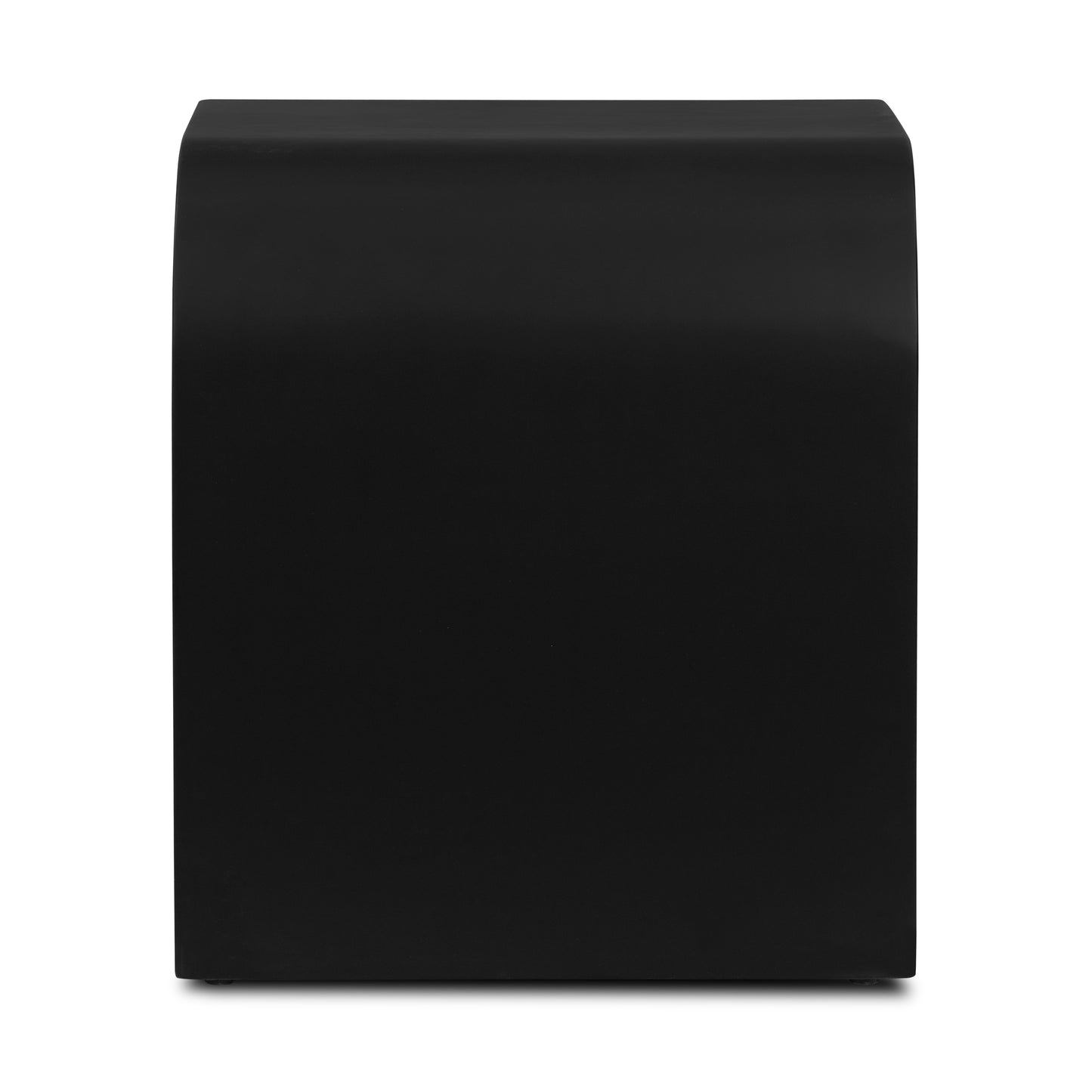 Naples Horseshoe Side Table | Black Concrete