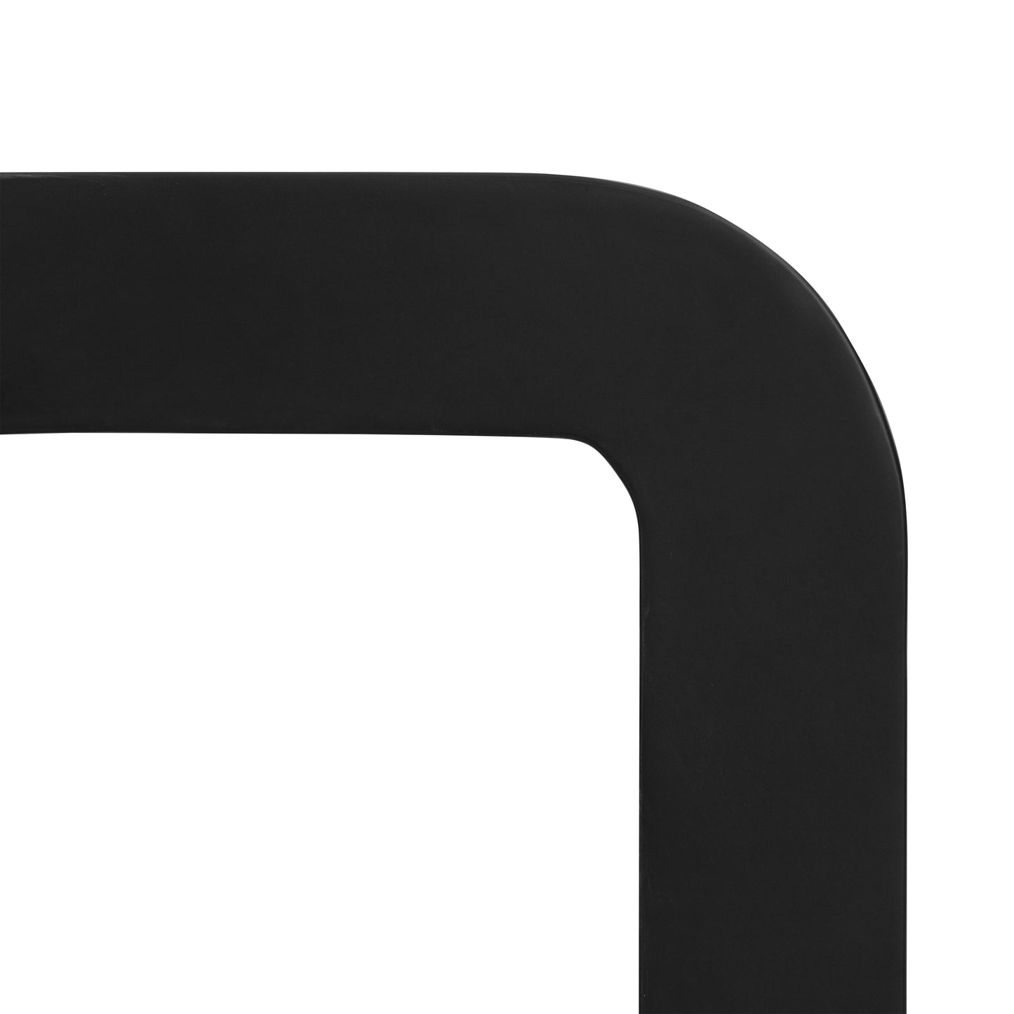 Naples Horseshoe Side Table | Black Concrete