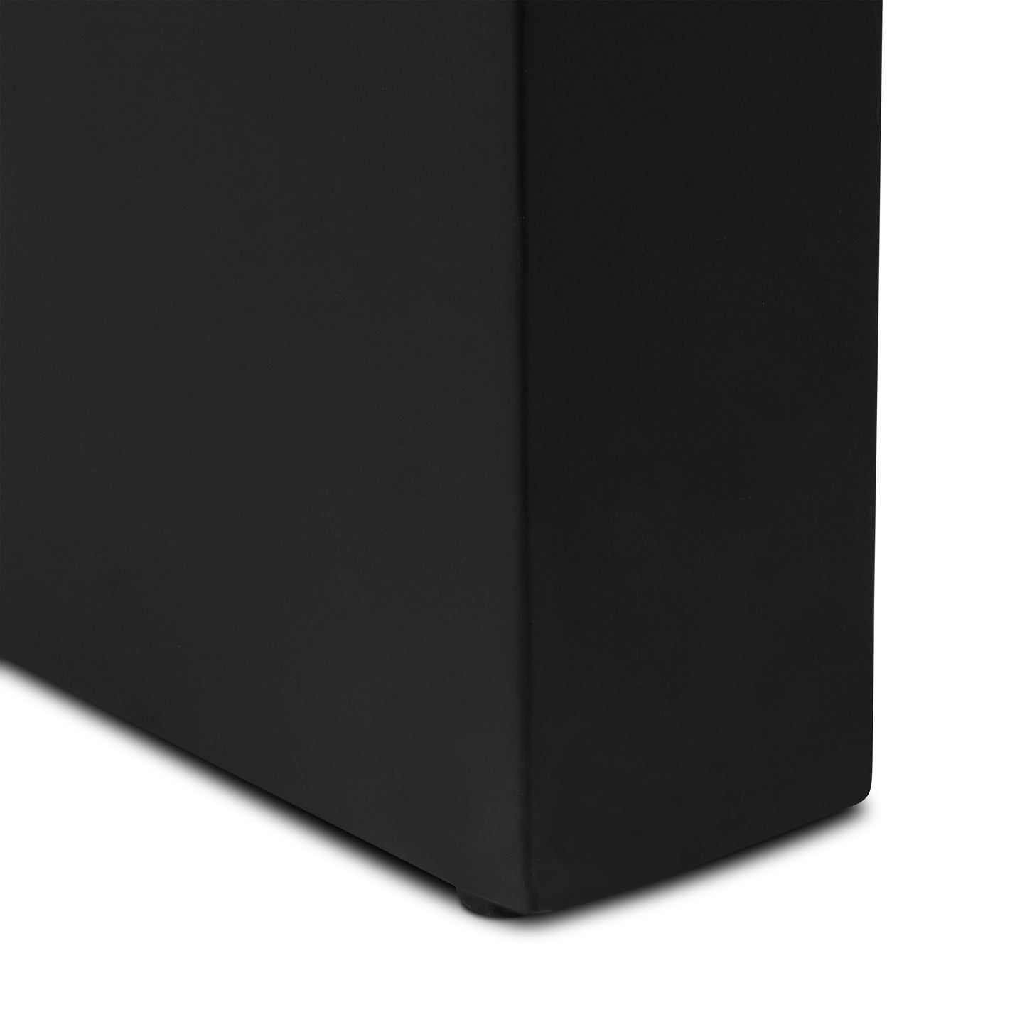 Naples Horseshoe Side Table | Black Concrete