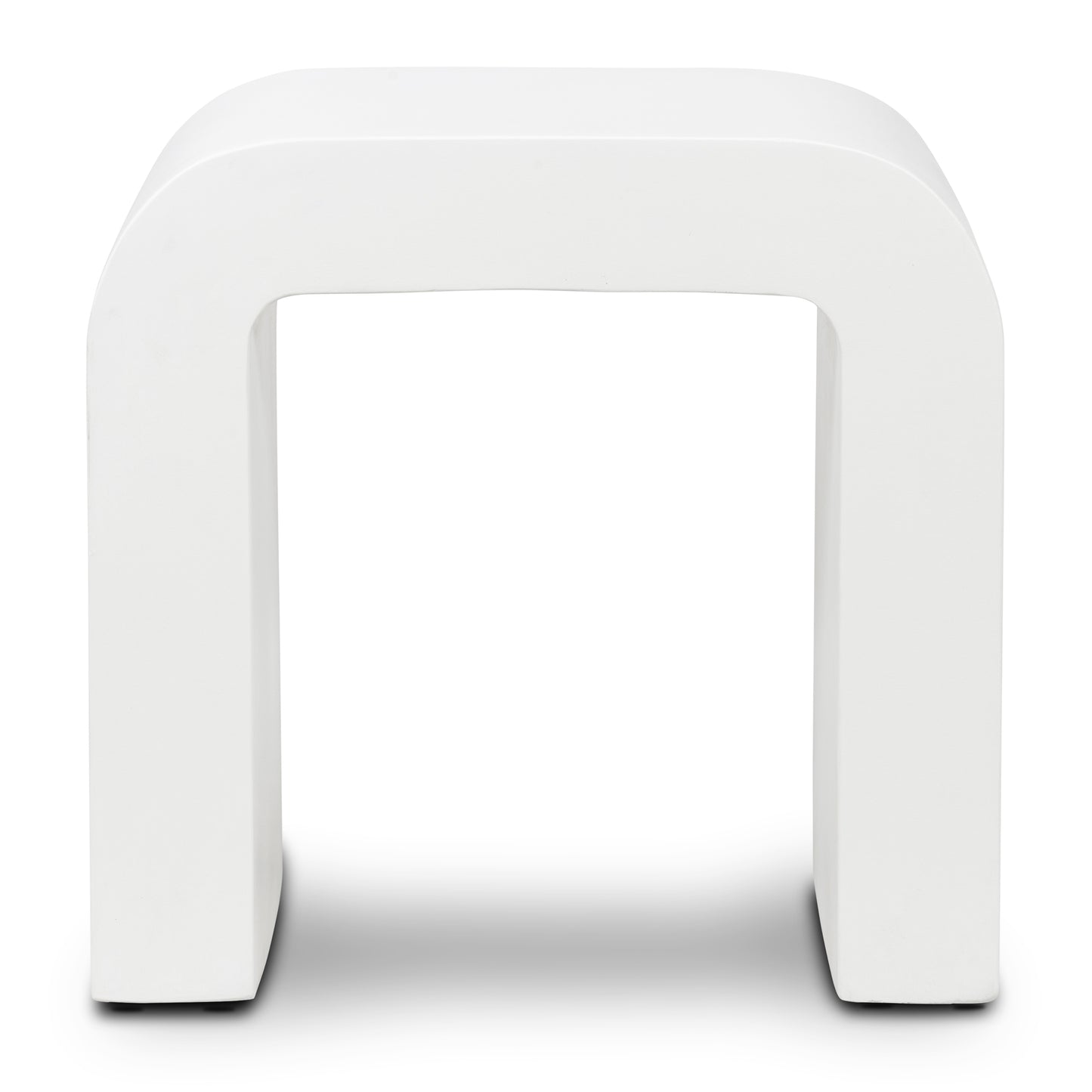 Naples Horseshoe Side Table | Ivory Concrete