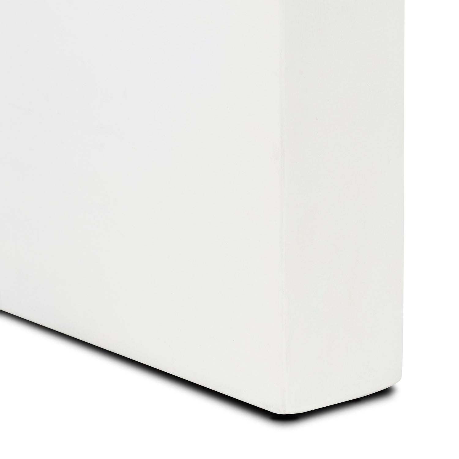 Naples Horseshoe Side Table | Ivory Concrete 