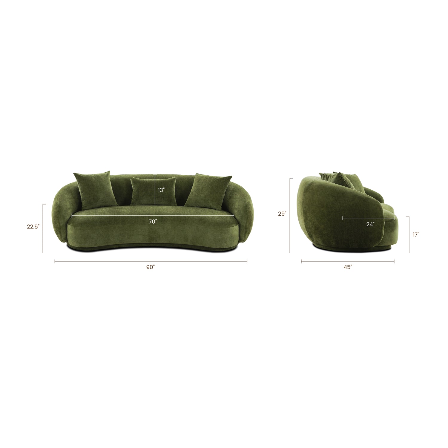Nimes Sofa | Distressed Green 