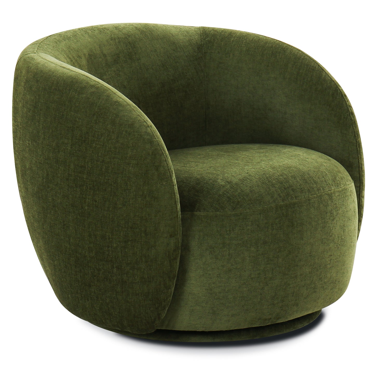 Poole Swivel Lounge Chair | Distressed Green