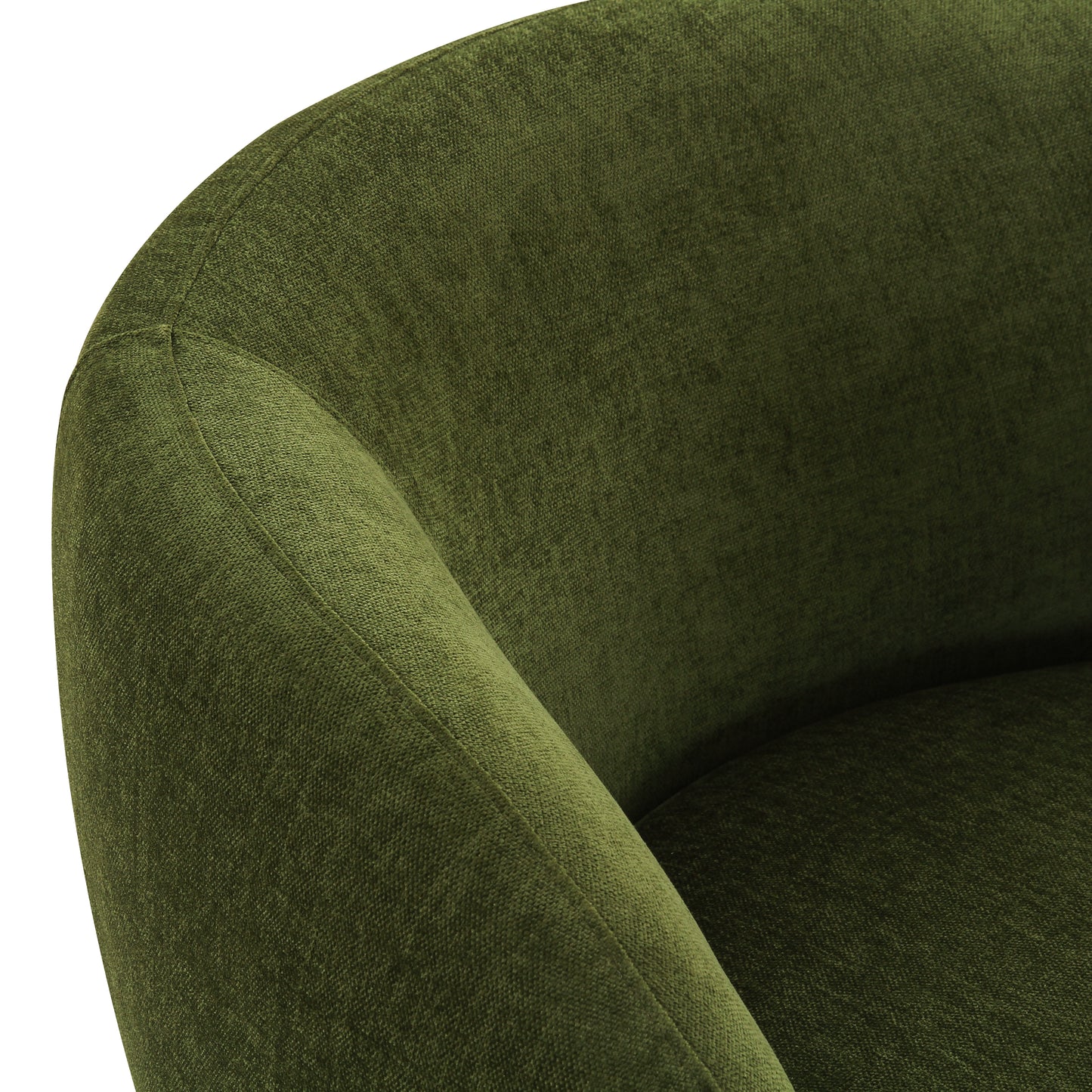 Poole Swivel Lounge Chair | Distressed Green