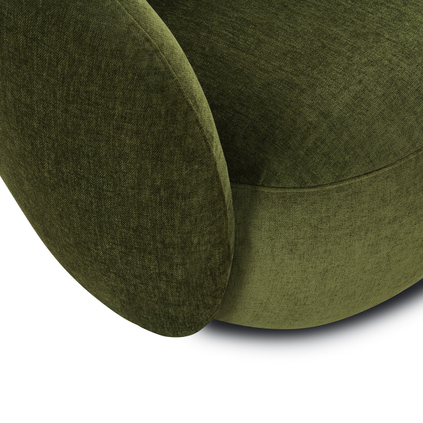 Poole Swivel Lounge Chair | Distressed Green