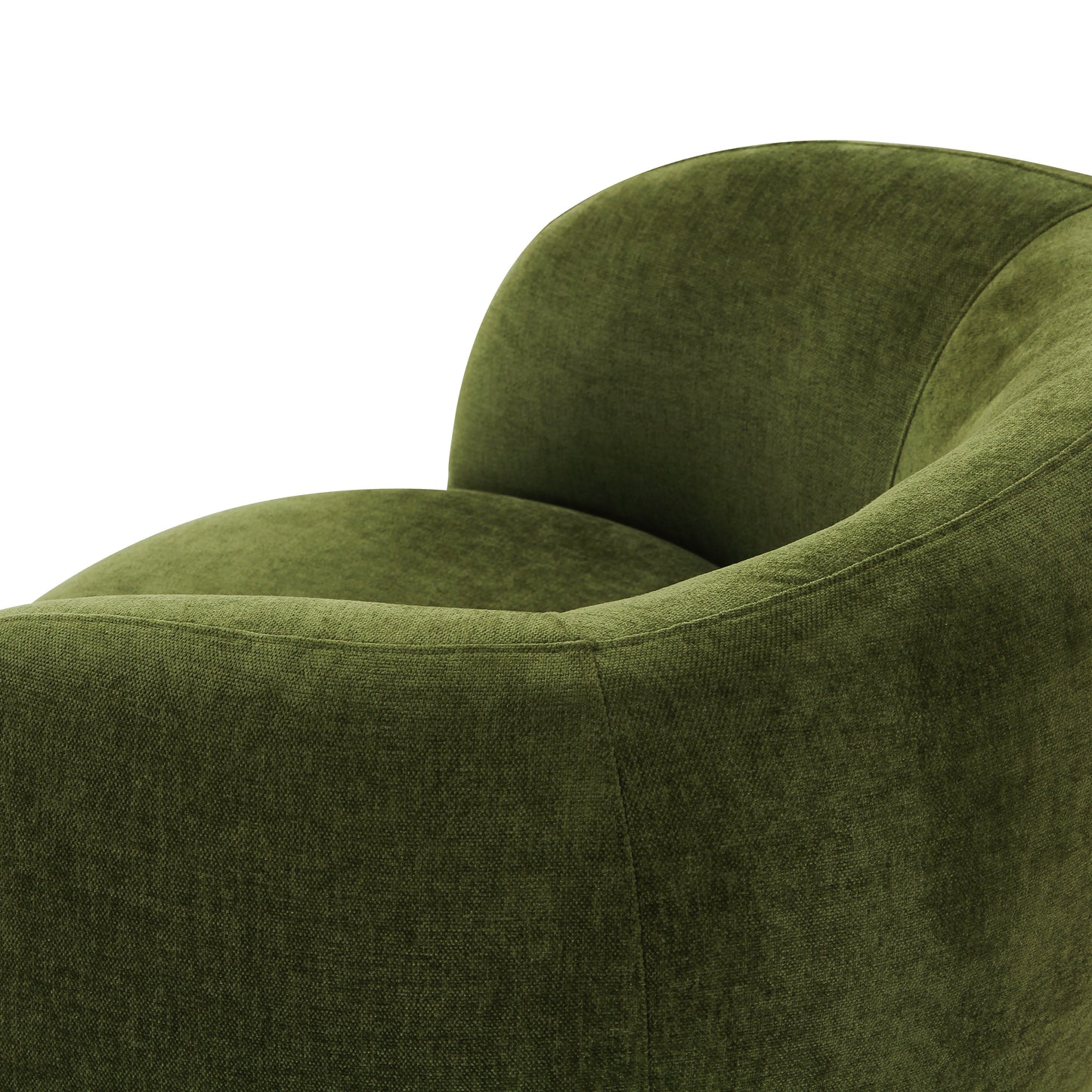 Poole Swivel Lounge Chair | Distressed Green