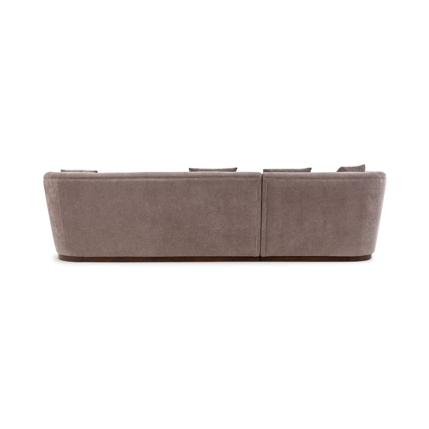 Arles 126" Left-Facing Bumper Chaise Sectional | Willow Brown