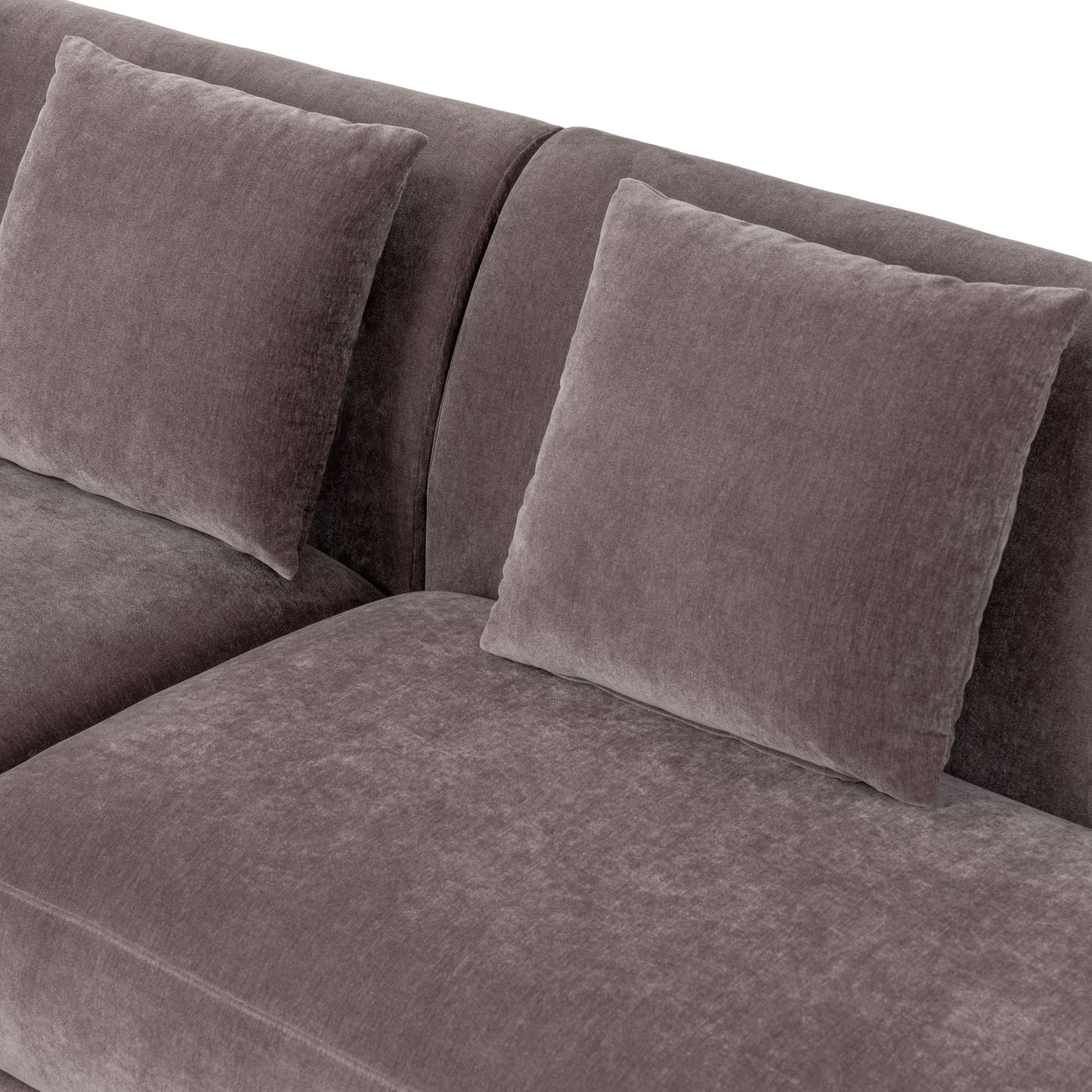 Arles 126" Left-Facing Bumper Chaise Sectional | Willow Brown