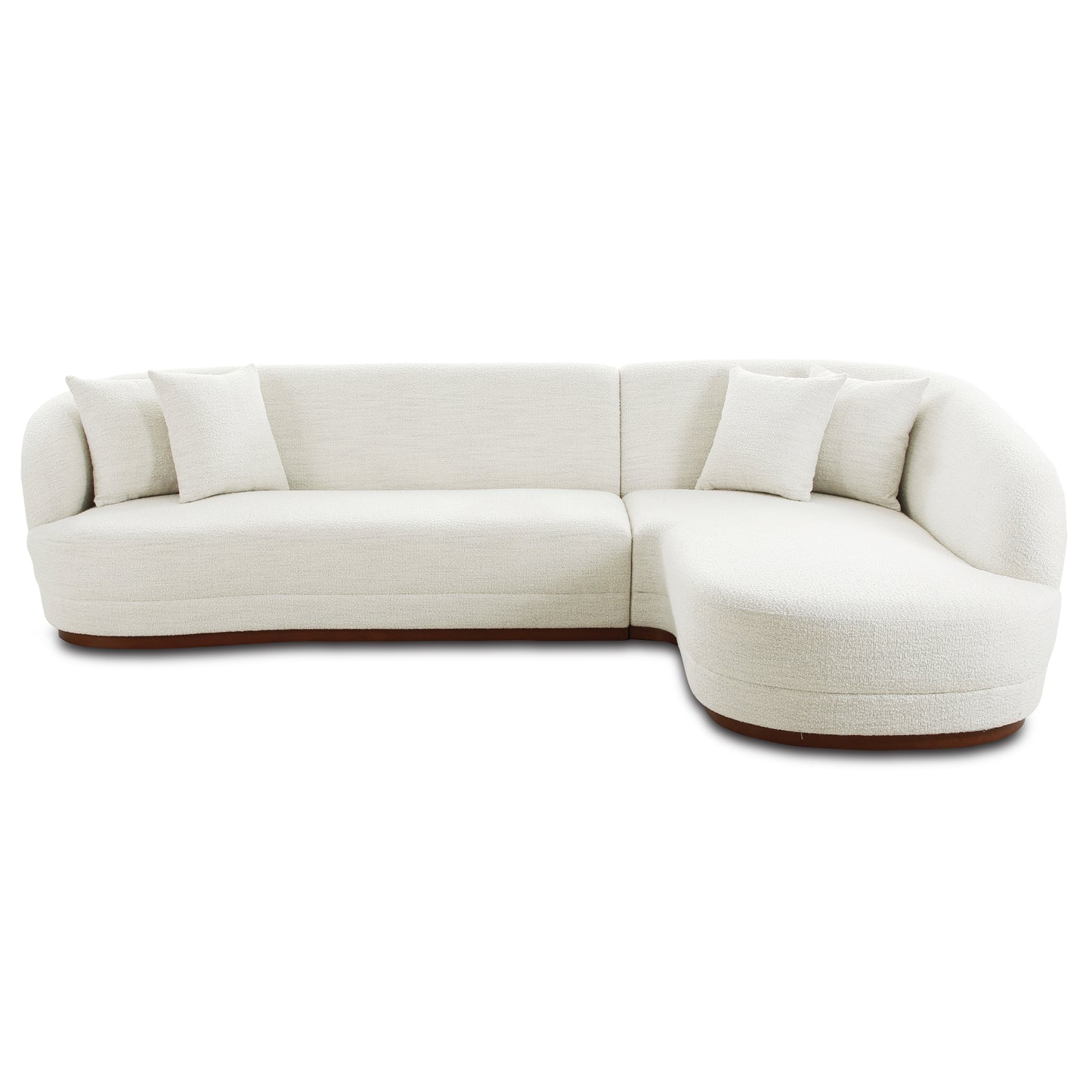 Arles Right-Facing Sectional | Cloud White