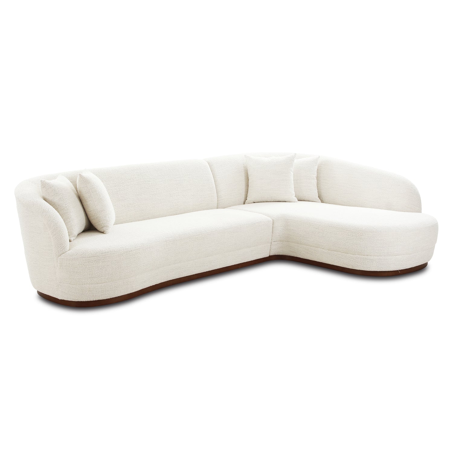Arles Right-Facing Sectional | Cloud White 