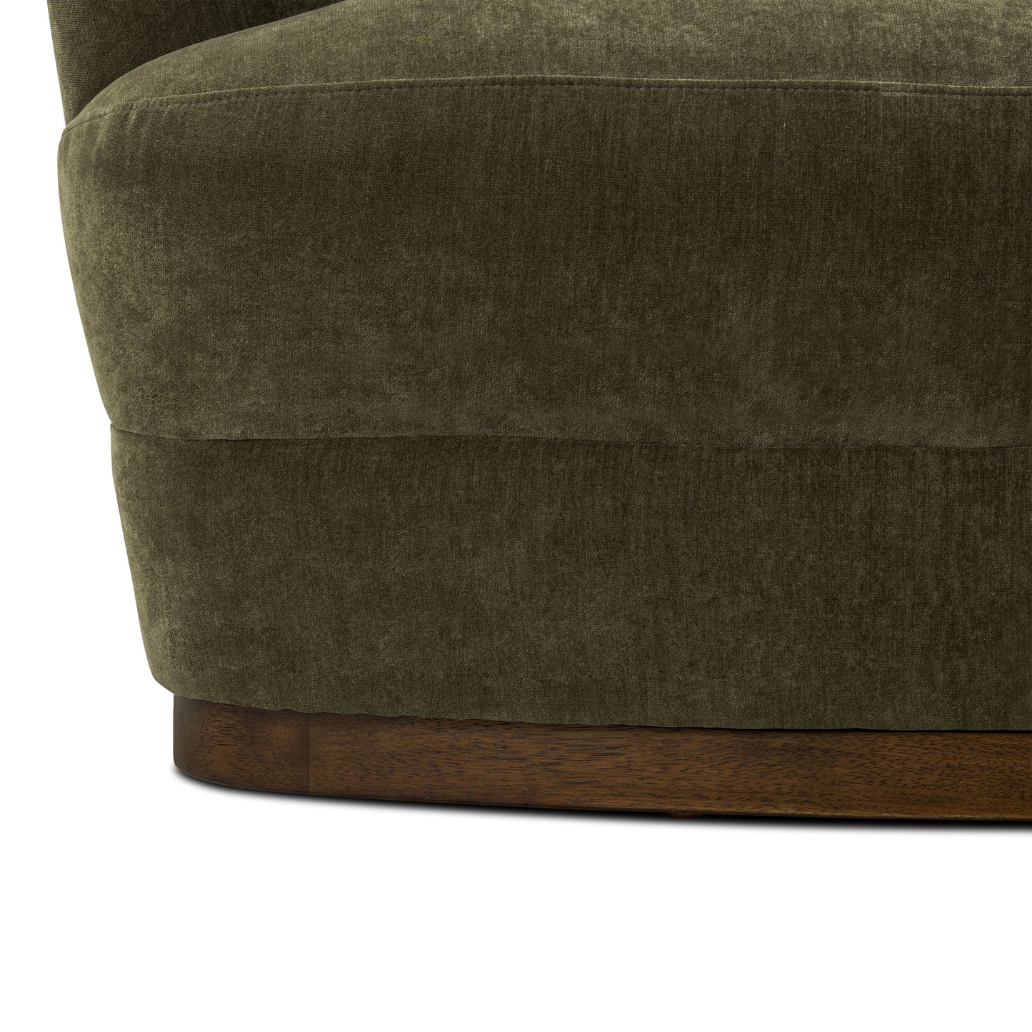 Arles 126" Right-Facing Bumper Chaise Sectional | Lume Green