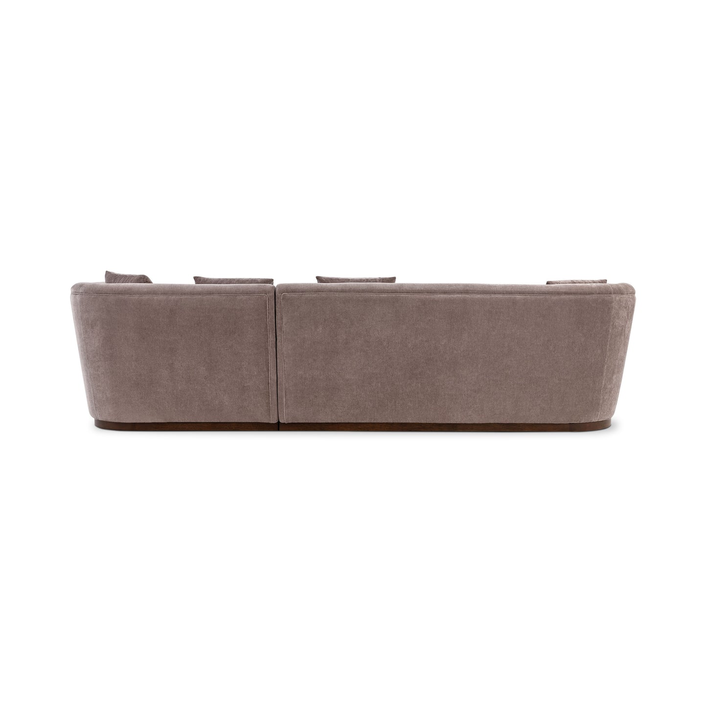 Arles 126" Right-Facing Bumper Chaise Sectional | Willow Brown