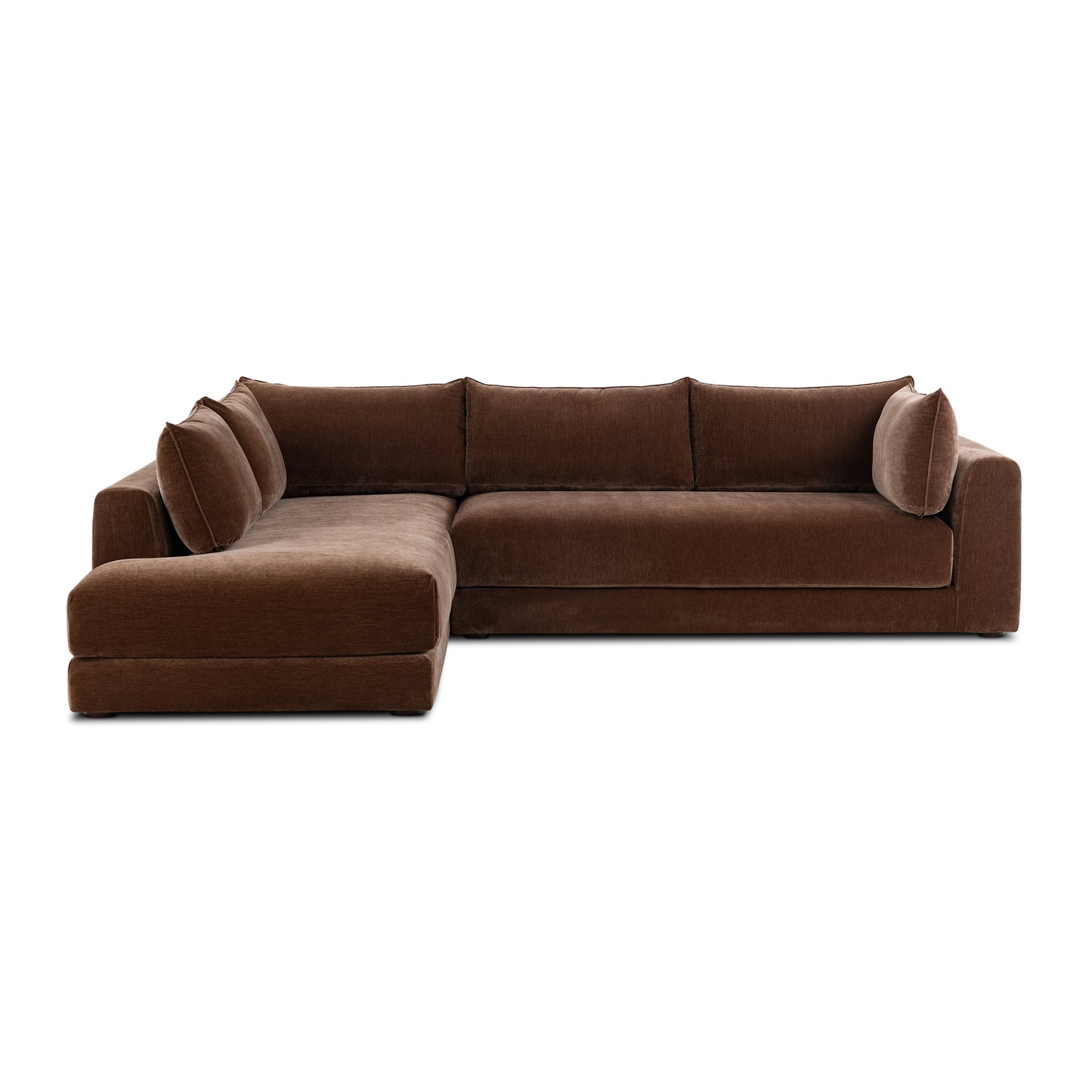 Marcel Left-Facing Corner Sectional | Bronzer Brown