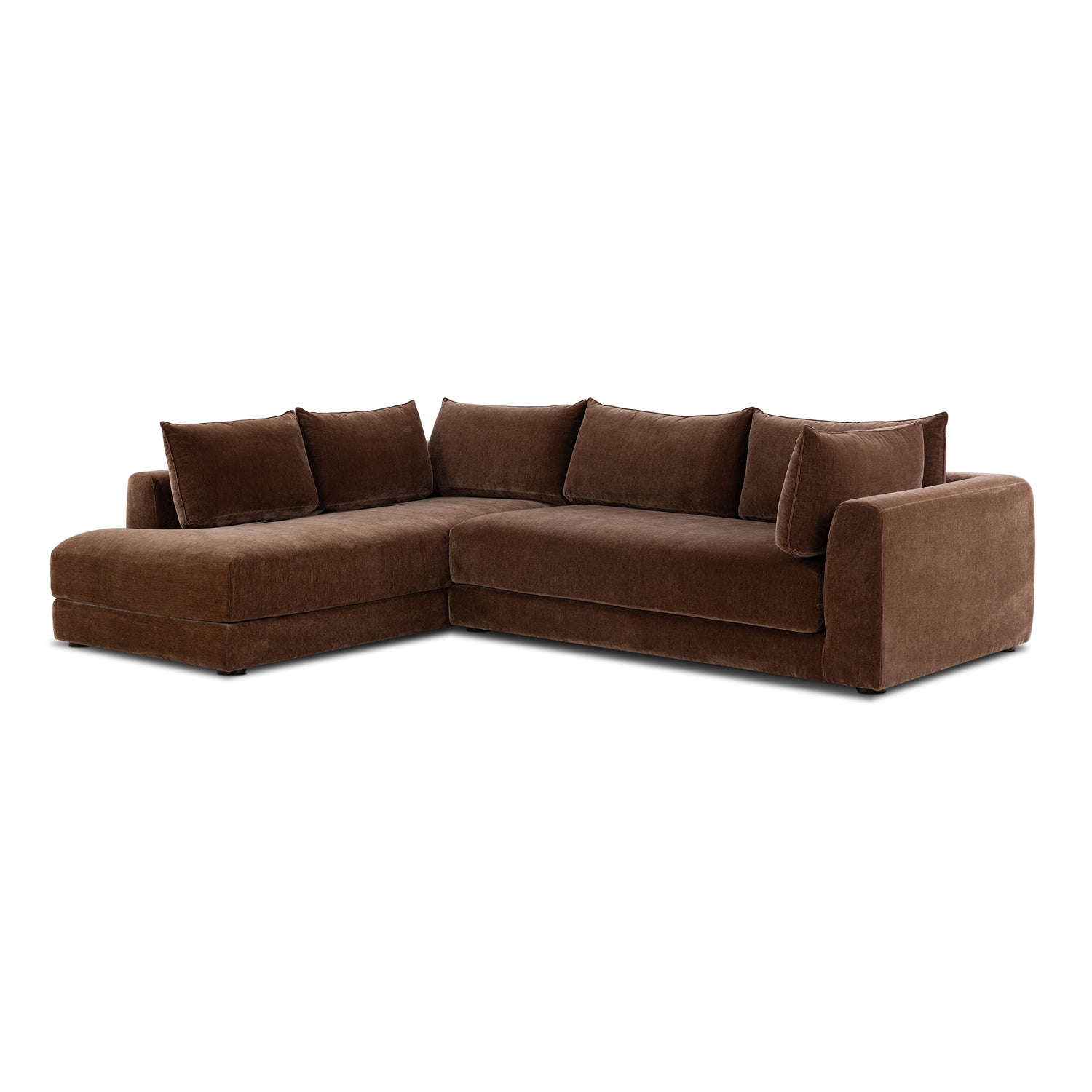 Marcel Left-Facing Corner Sectional | Bronzer Brown 