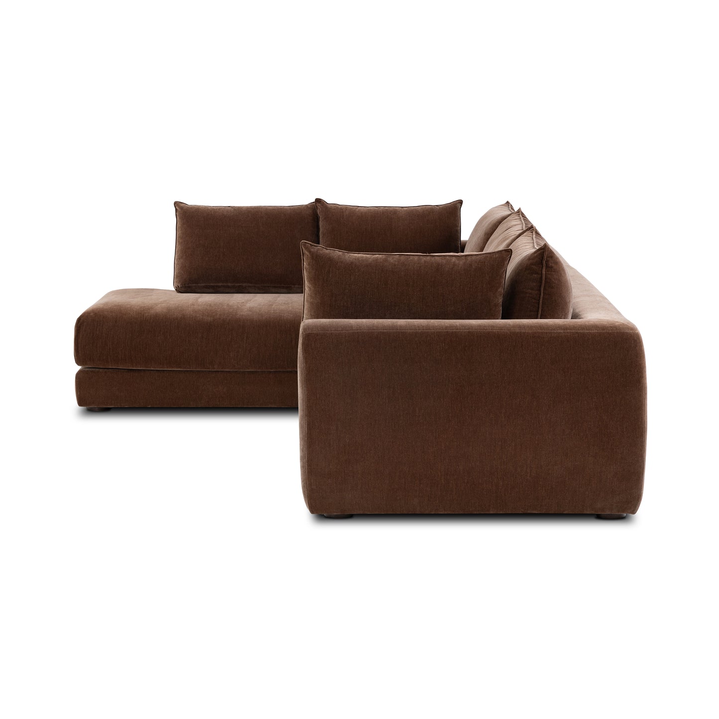 Marcel Left-Facing Corner Sectional | Bronzer Brown