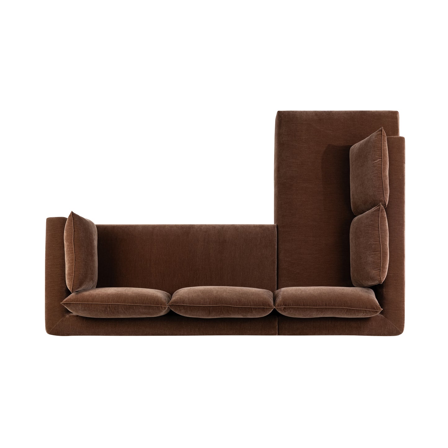 Marcel Left-Facing Corner Sectional | Bronzer Brown