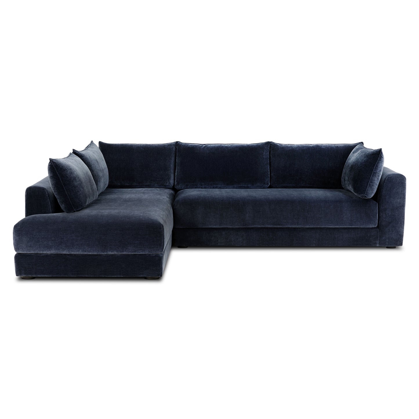 Marcel Left-Facing Corner Sectional | Mystic Blue