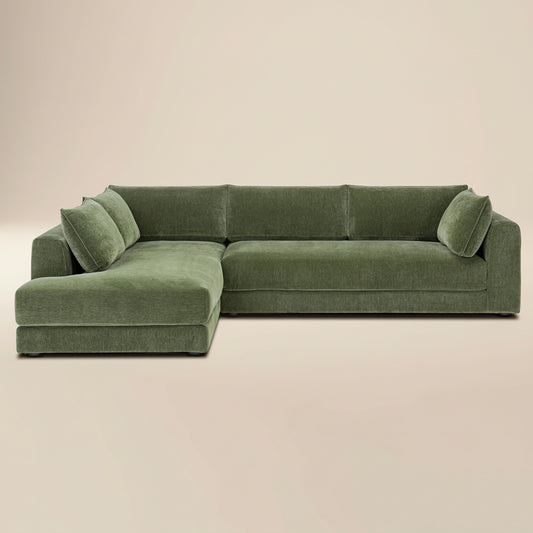 Marcel Left-Facing Corner Sectional | Sagano Green