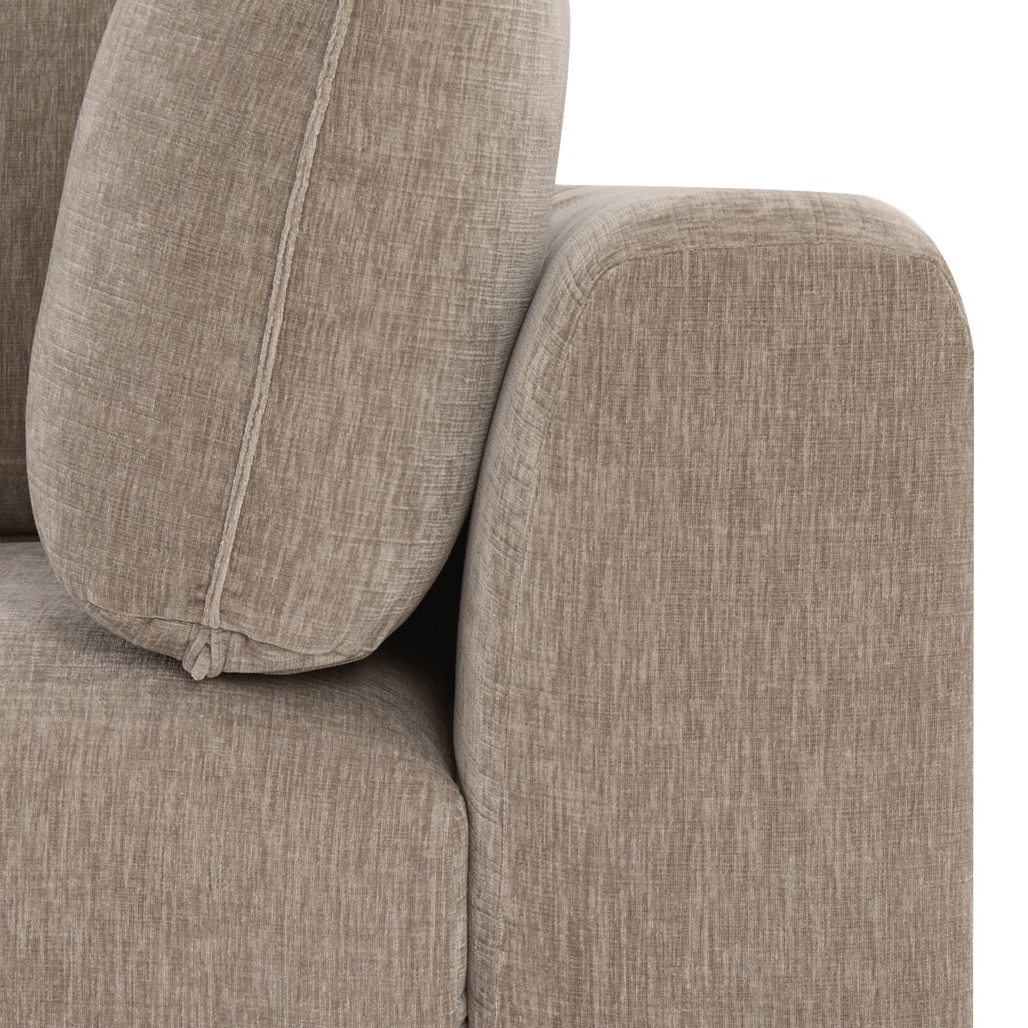 Marcel Left-Facing Corner Sectional | Taupe Brown