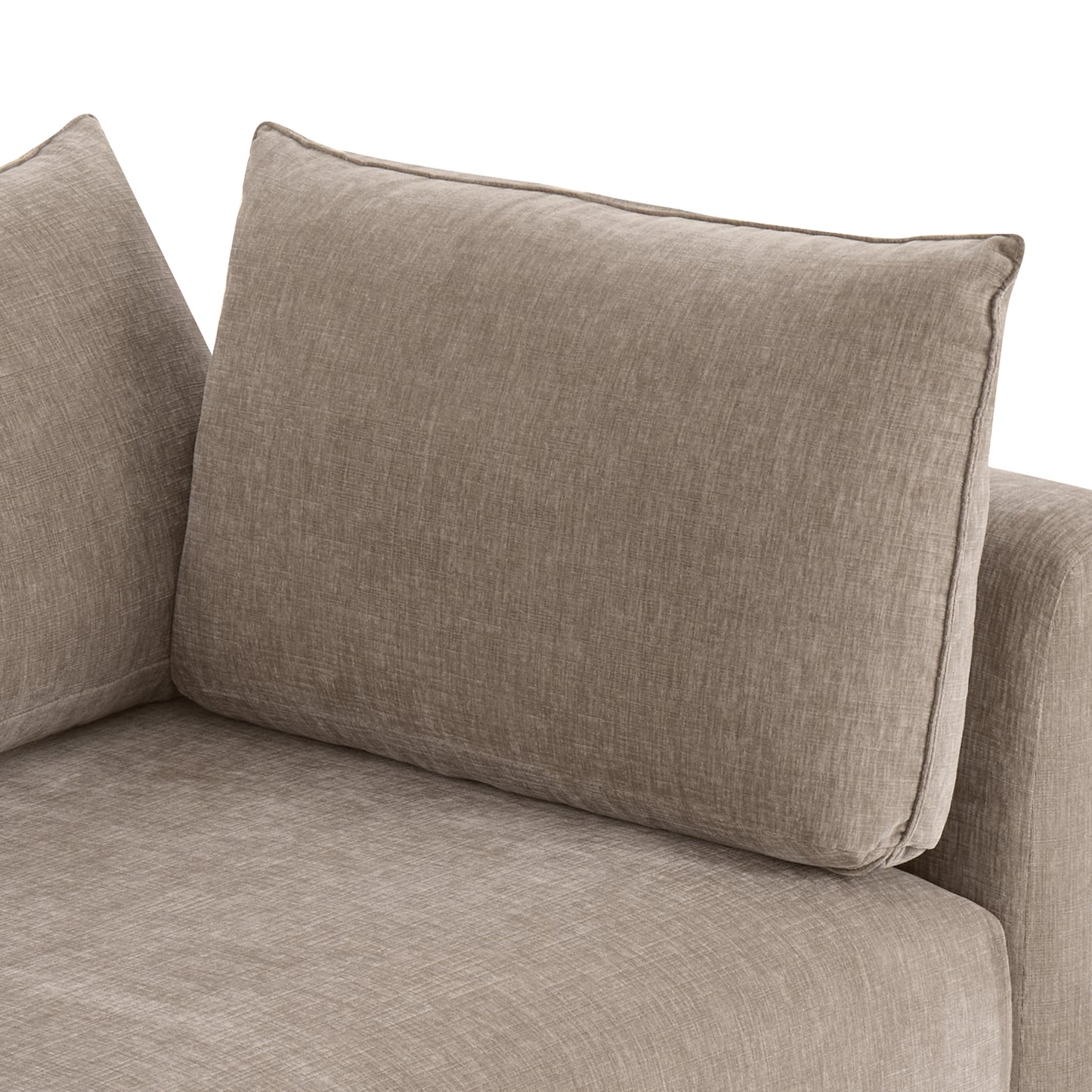 Marcel Left-Facing Corner Sectional | Taupe Brown