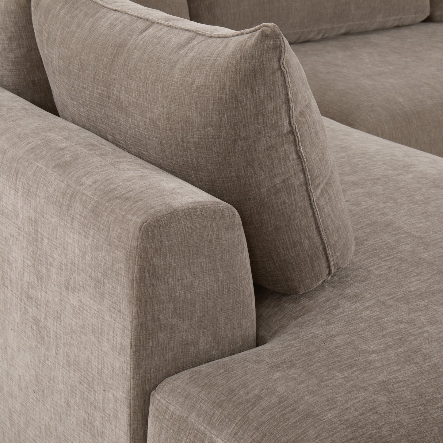 Marcel Left-Facing Corner Sectional | Taupe Brown