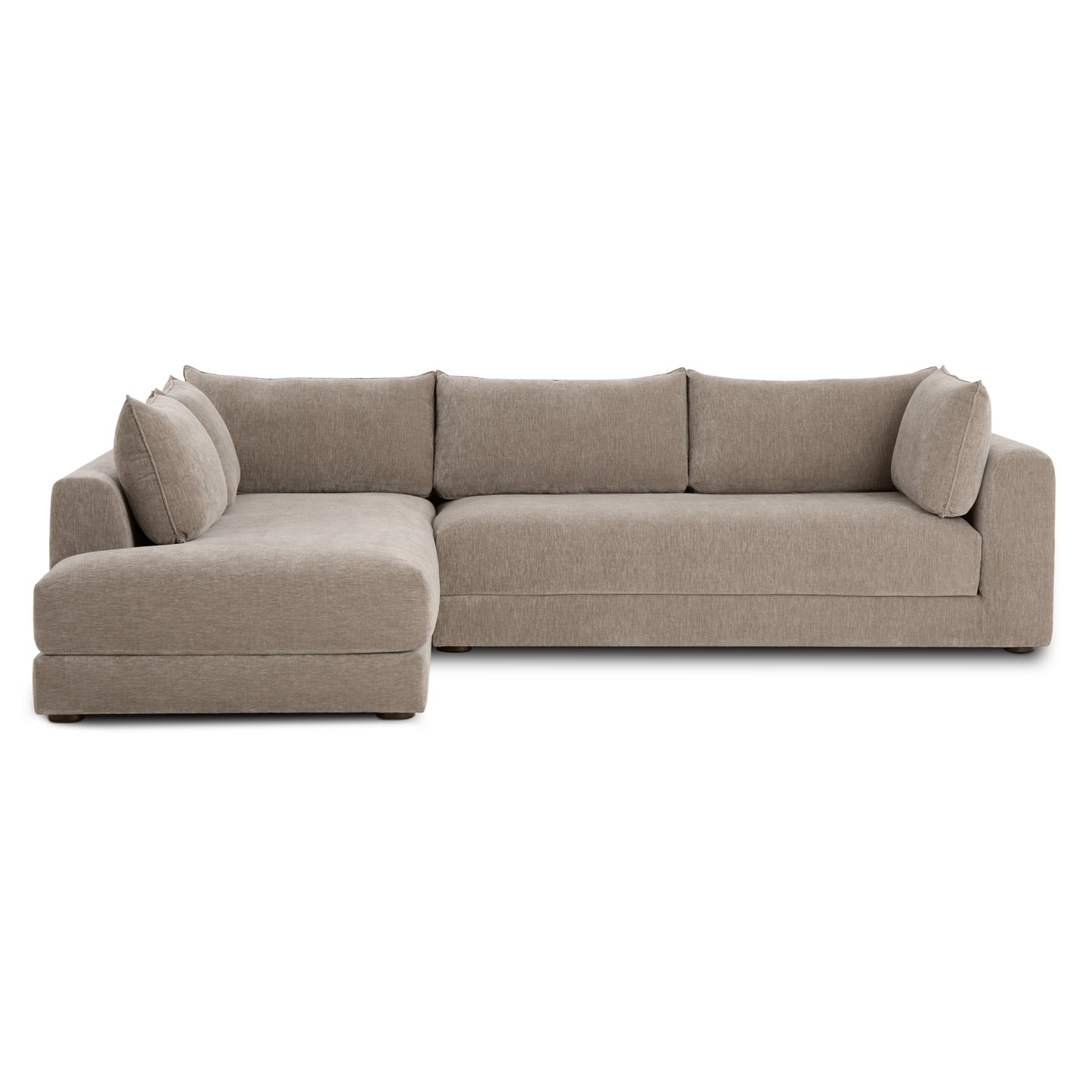 Marcel Left-Facing Corner Sectional | Taupe Brown