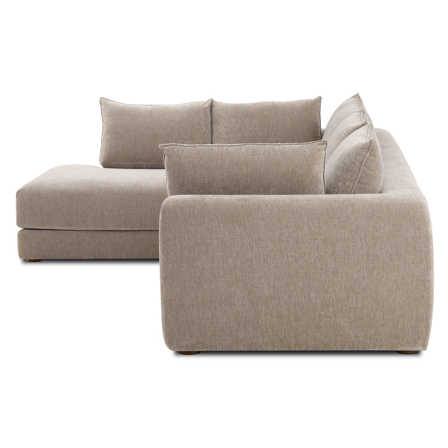 Marcel Left-Facing Corner Sectional | Taupe Brown