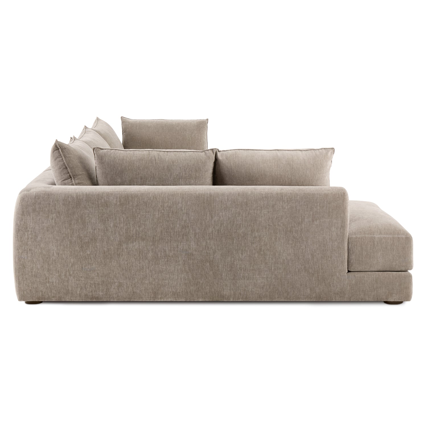 Marcel Left-Facing Corner Sectional | Taupe Brown 