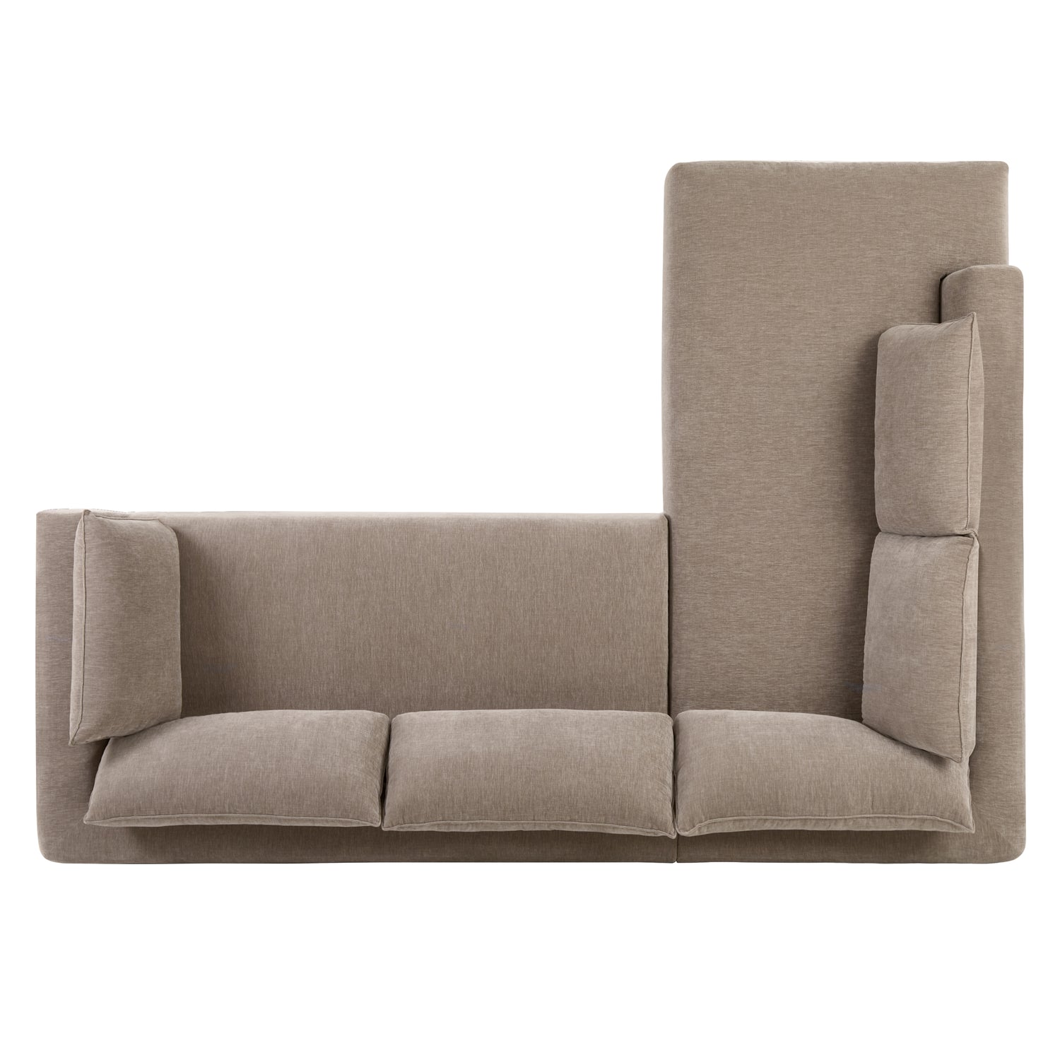 Marcel Left-Facing Corner Sectional | Taupe Brown 
