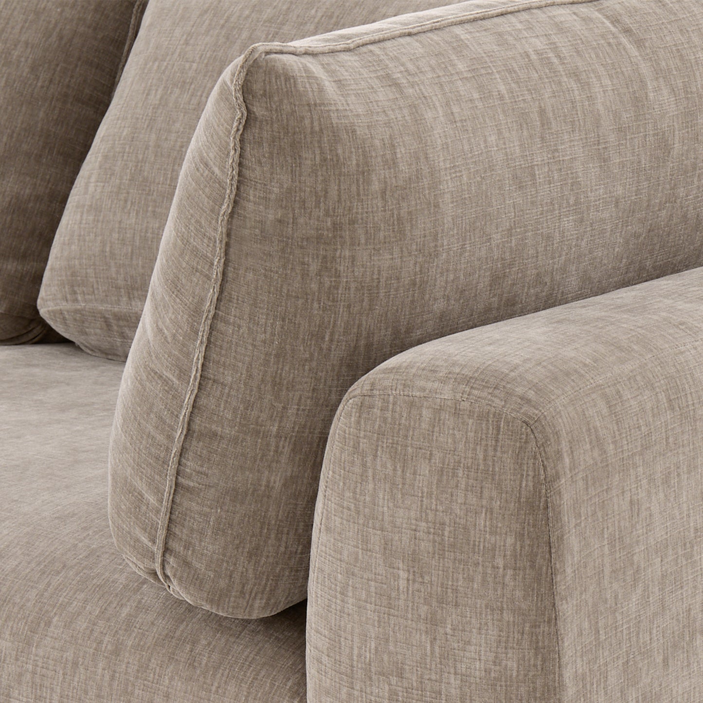 Marcel Left-Facing Corner Sectional | Taupe Brown