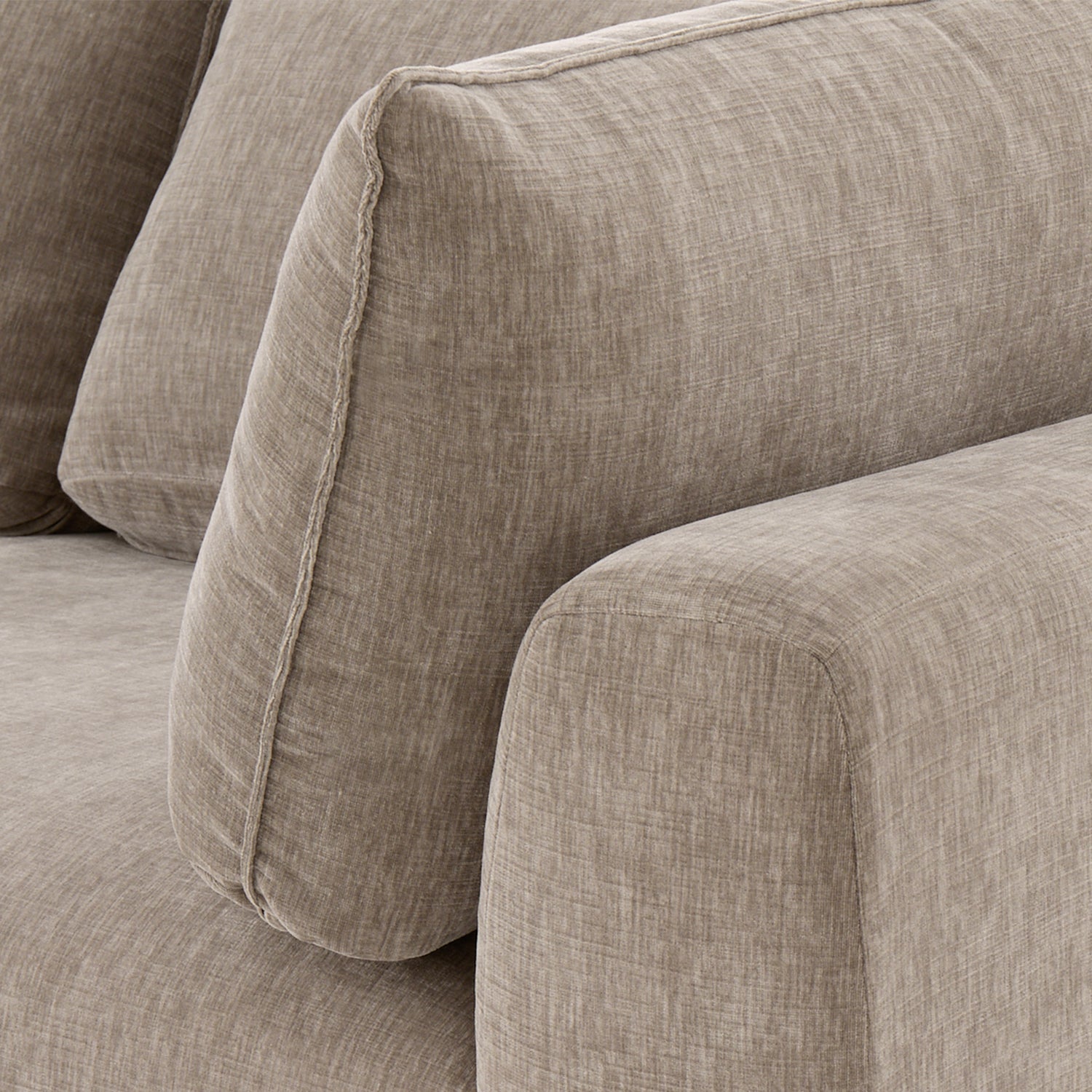 Marcel Left-Facing Corner Sectional | Taupe Brown 