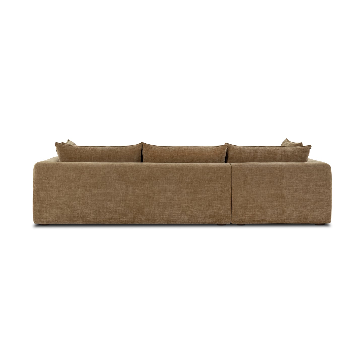 Marcel 122” Left-Facing Bumper Chaise Sectional | Tawny Brown