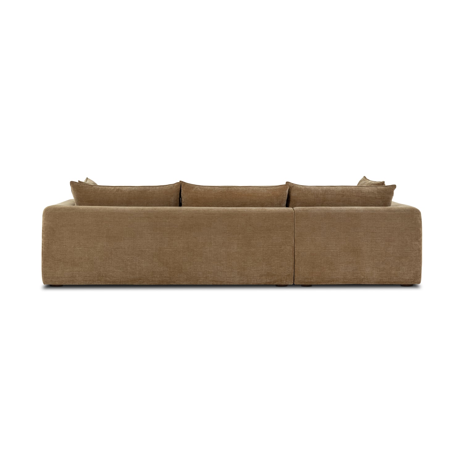 Marcel 122” Left-Facing Bumper Chaise Sectional | Tawny Brown 