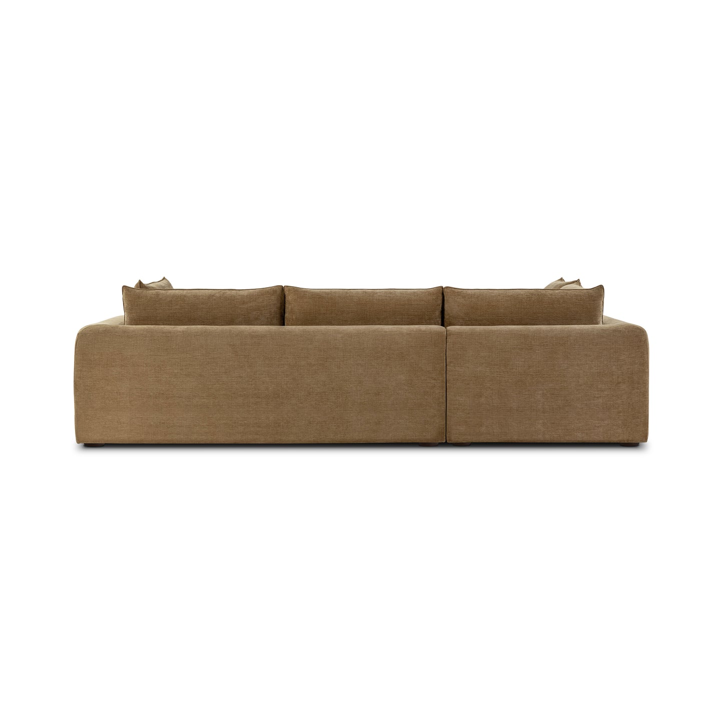 Marcel 122” Left-Facing Bumper Chaise Sectional | Tawny Brown