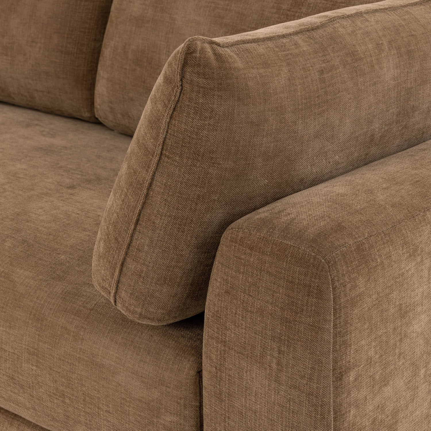 Marcel 122” Left-Facing Bumper Chaise Sectional | Tawny Brown 