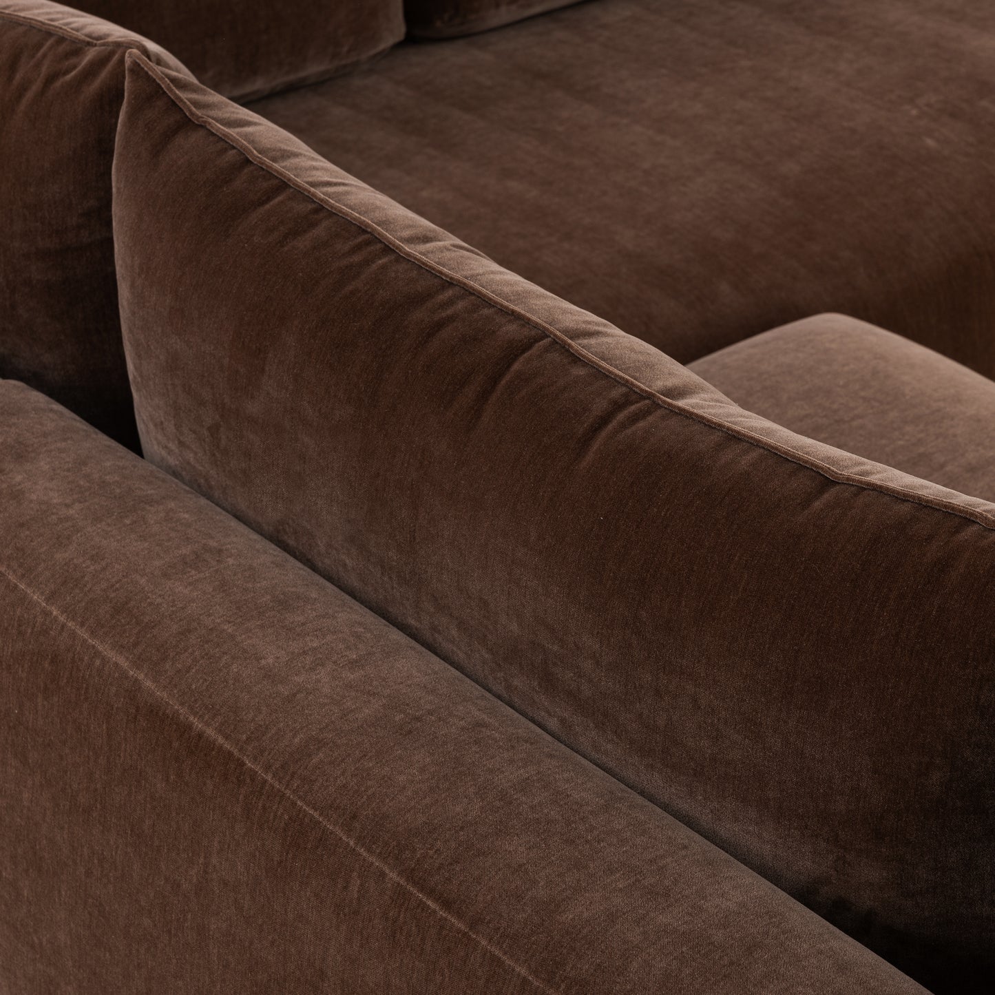 Marcel Right-Facing Corner Sectional | Bronzer Brown