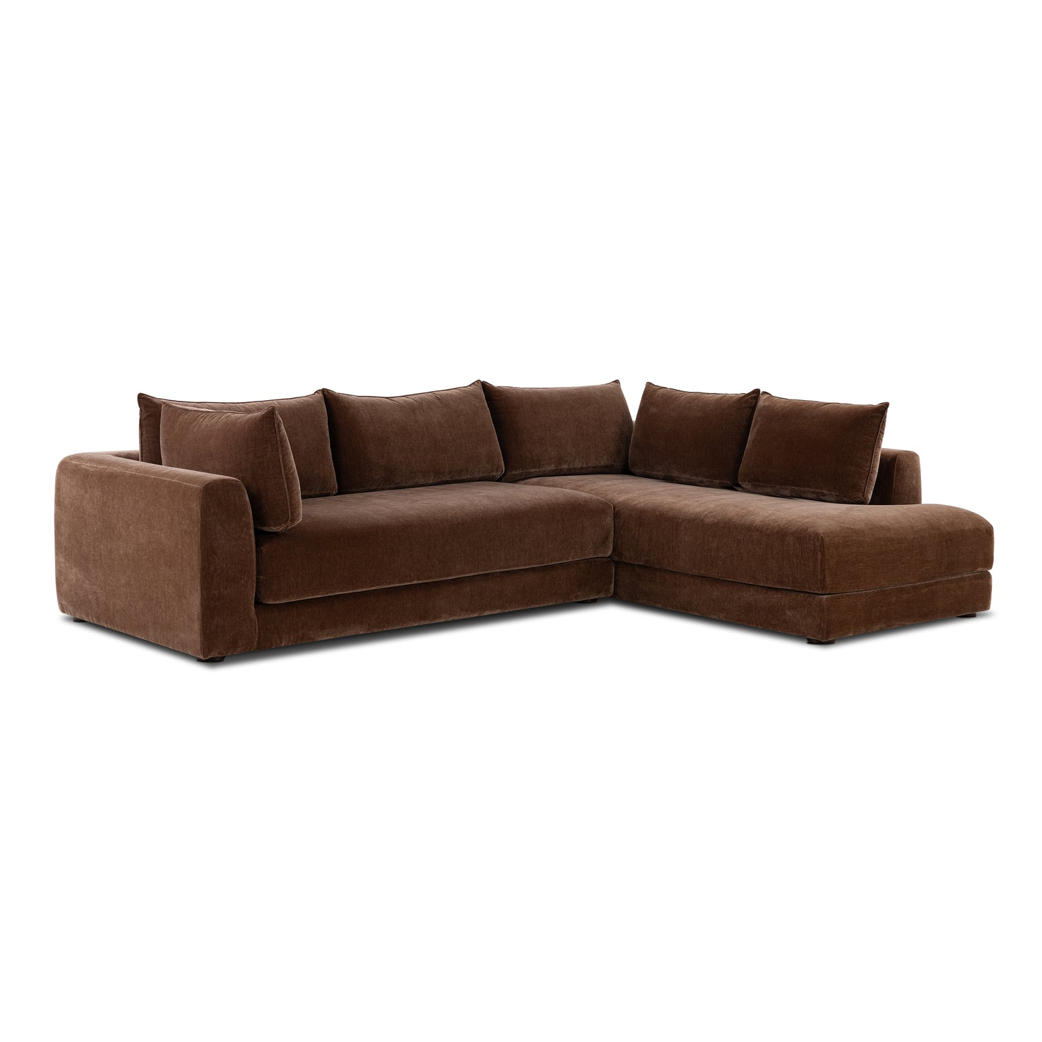 Marcel Right-Facing Corner Sectional | Bronzer Brown 