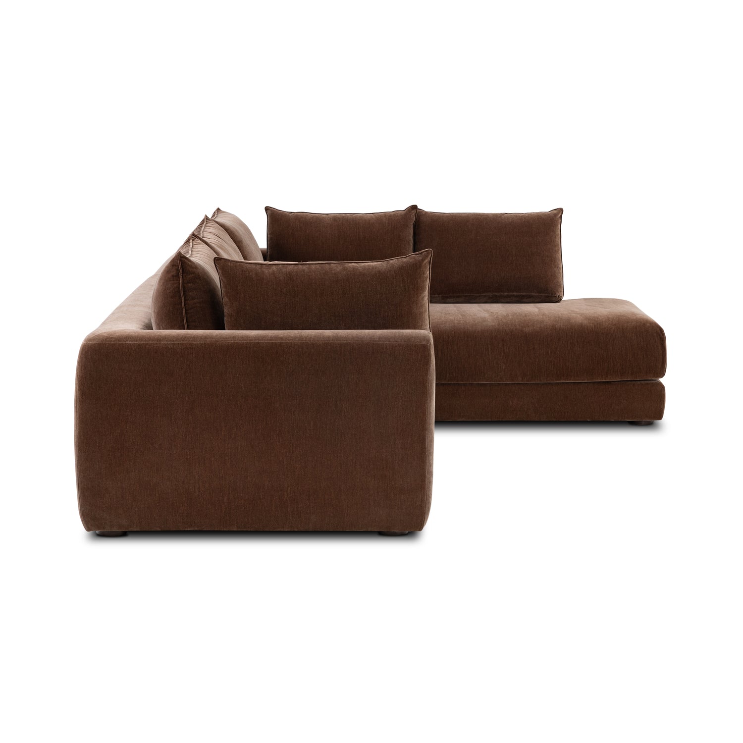 Marcel Right-Facing Corner Sectional | Bronzer Brown 
