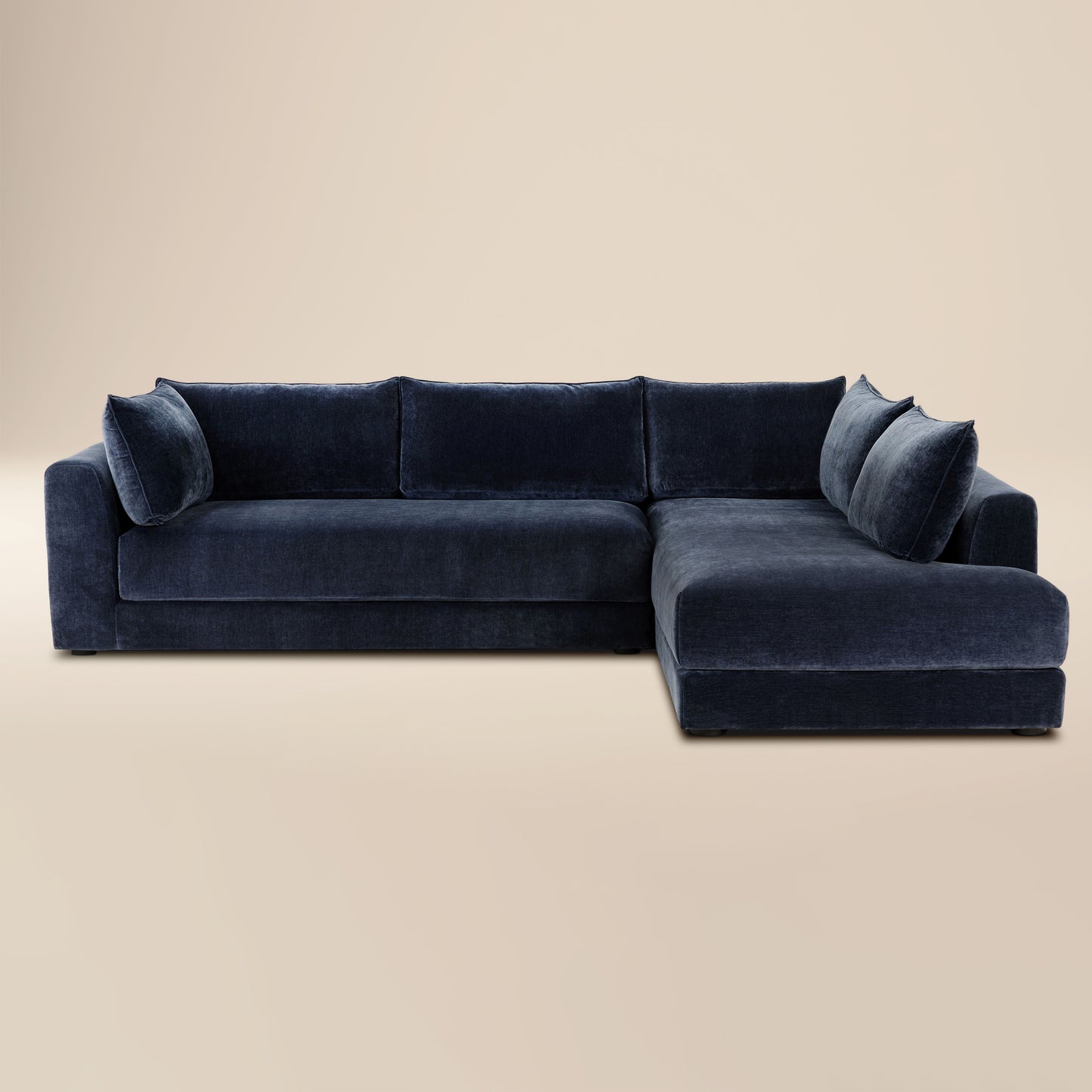 Marcel Right-Facing Corner Sectional | Mystic Blue