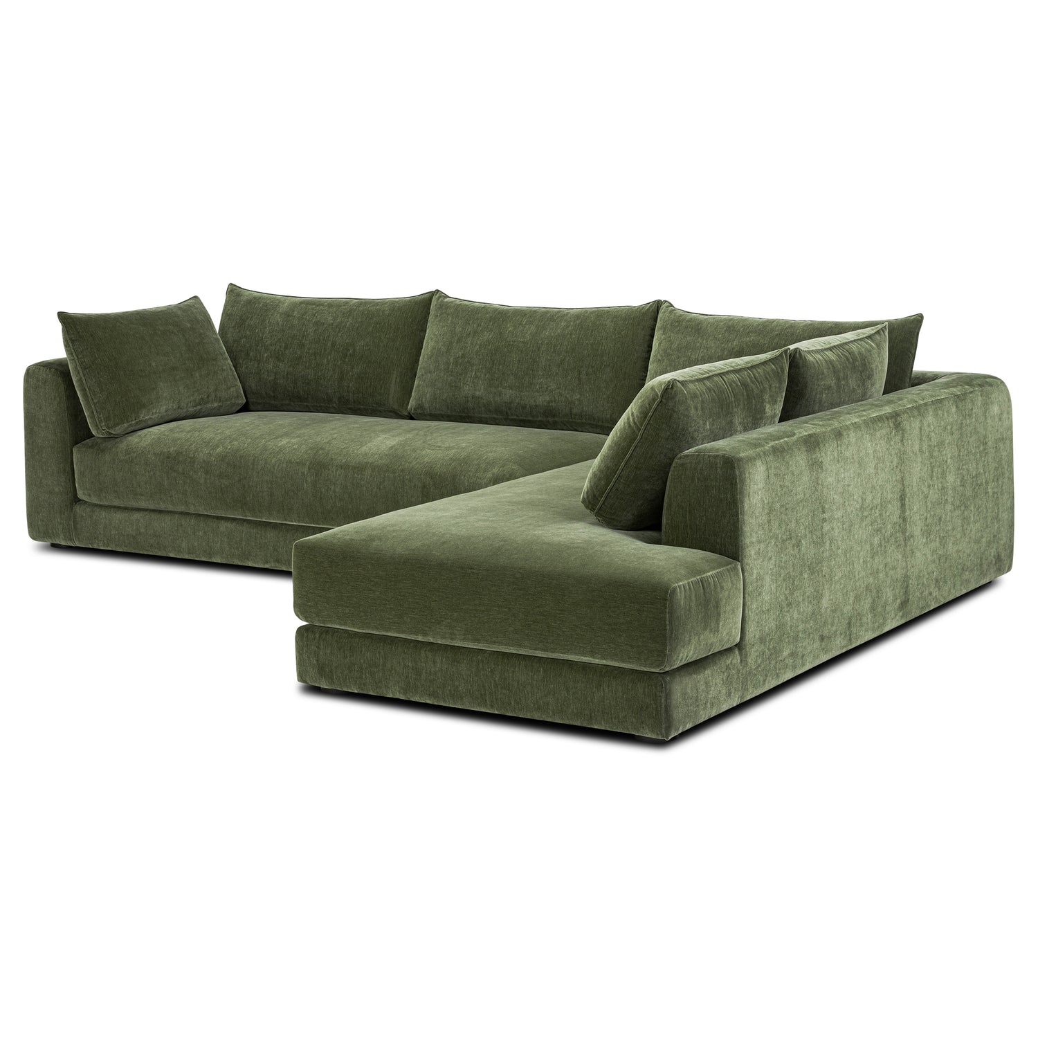 Marcel Right-Facing Corner Sectional | Sagano Green 