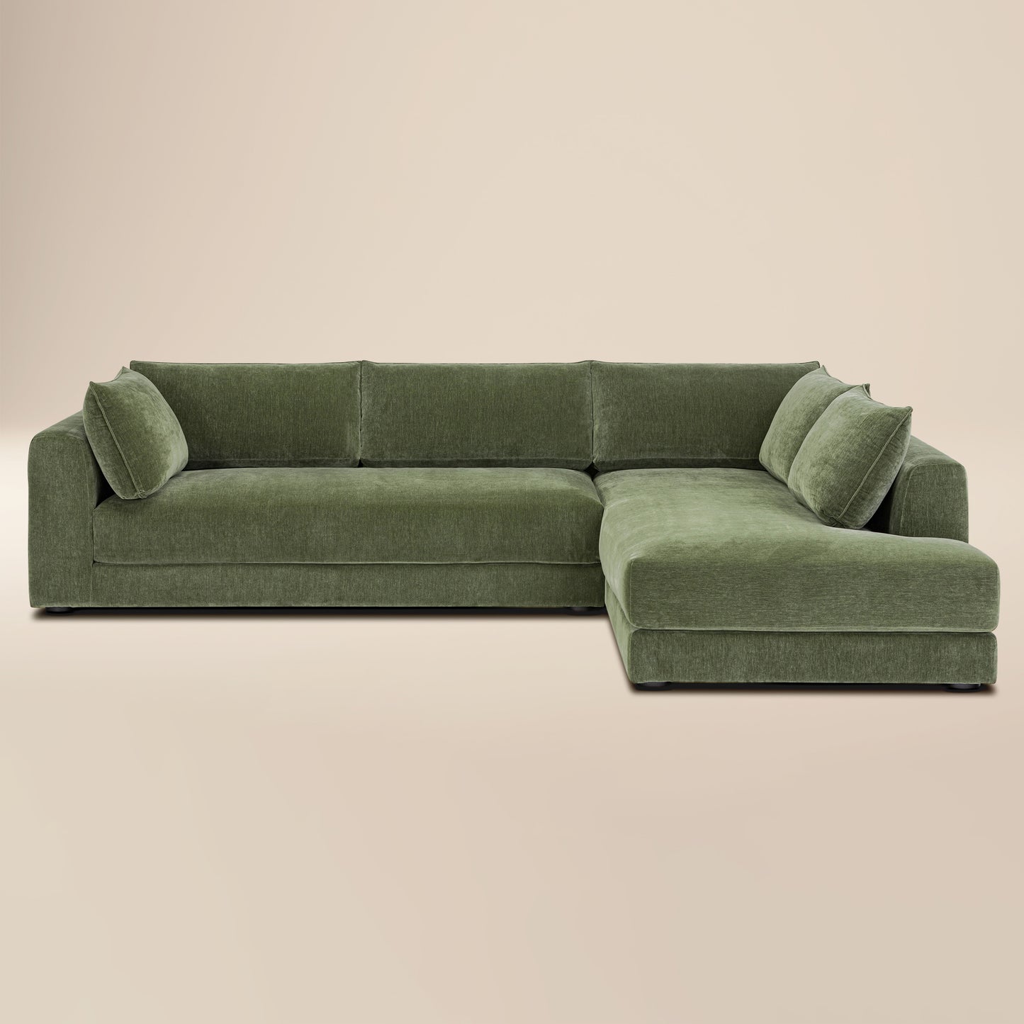 Marcel Right-Facing Corner Sectional | Sagano Green