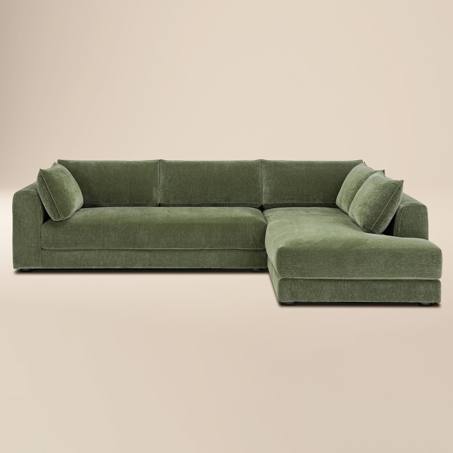 Marcel Right-Facing Corner Sectional | Sagano Green 