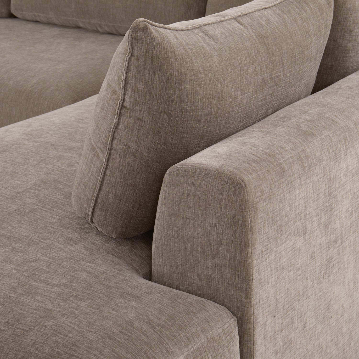 Marcel Right-Facing Corner Sectional | Taupe Brown 