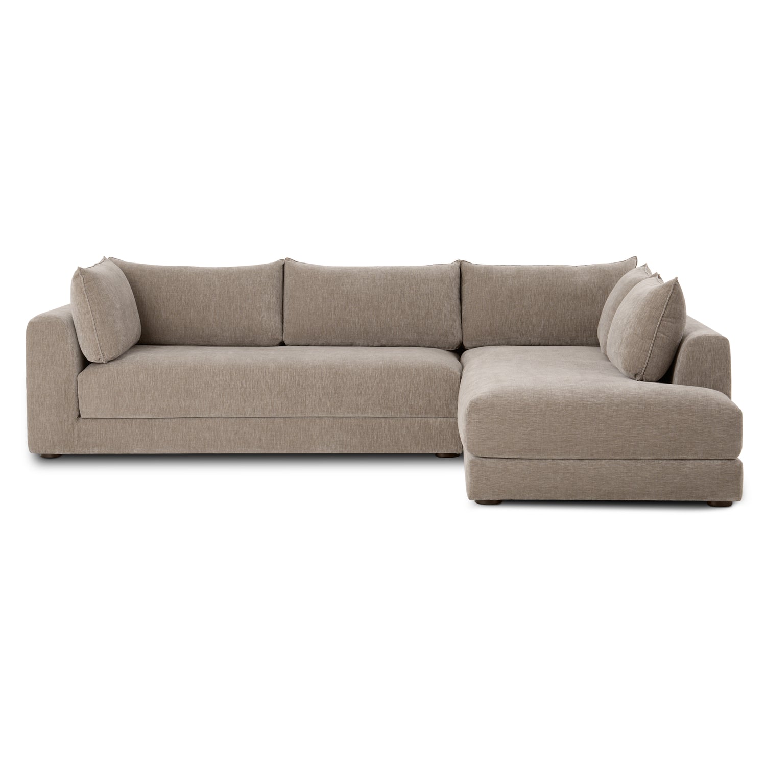 Marcel Right-Facing Corner Sectional | Taupe Brown 