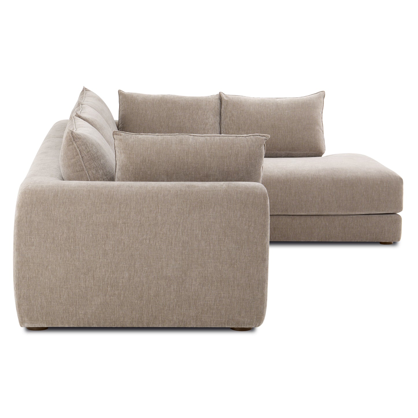 Marcel Right-Facing Corner Sectional | Taupe Brown