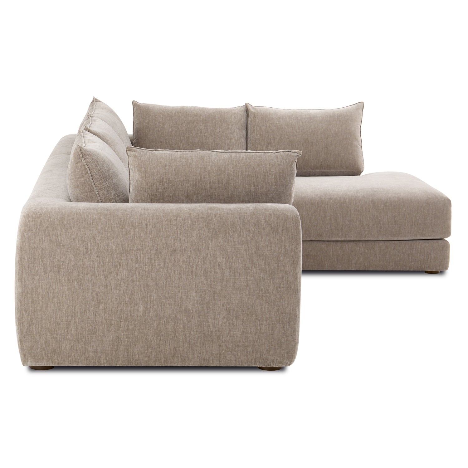 Marcel Right-Facing Corner Sectional | Taupe Brown 