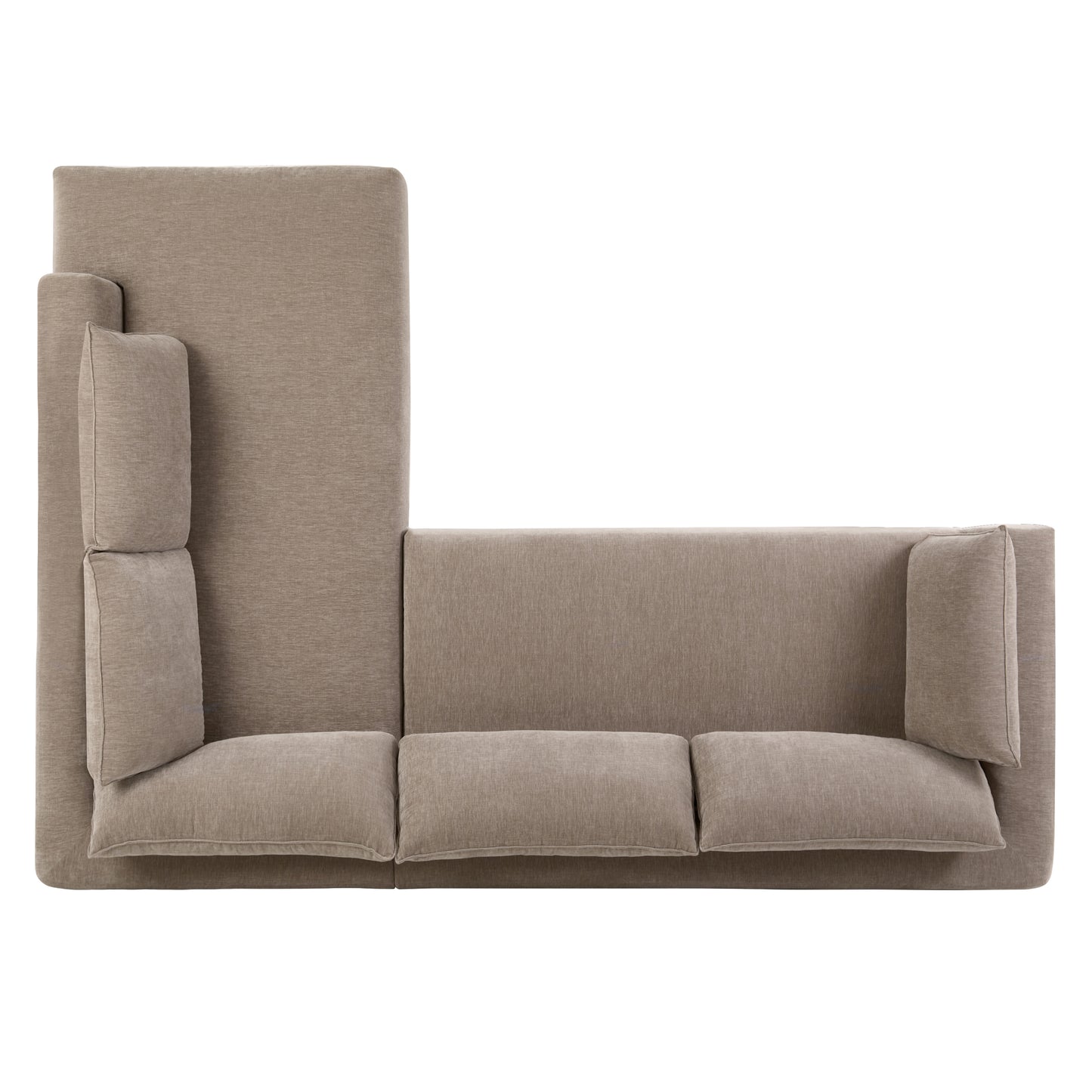 Marcel Right-Facing Corner Sectional | Taupe Brown