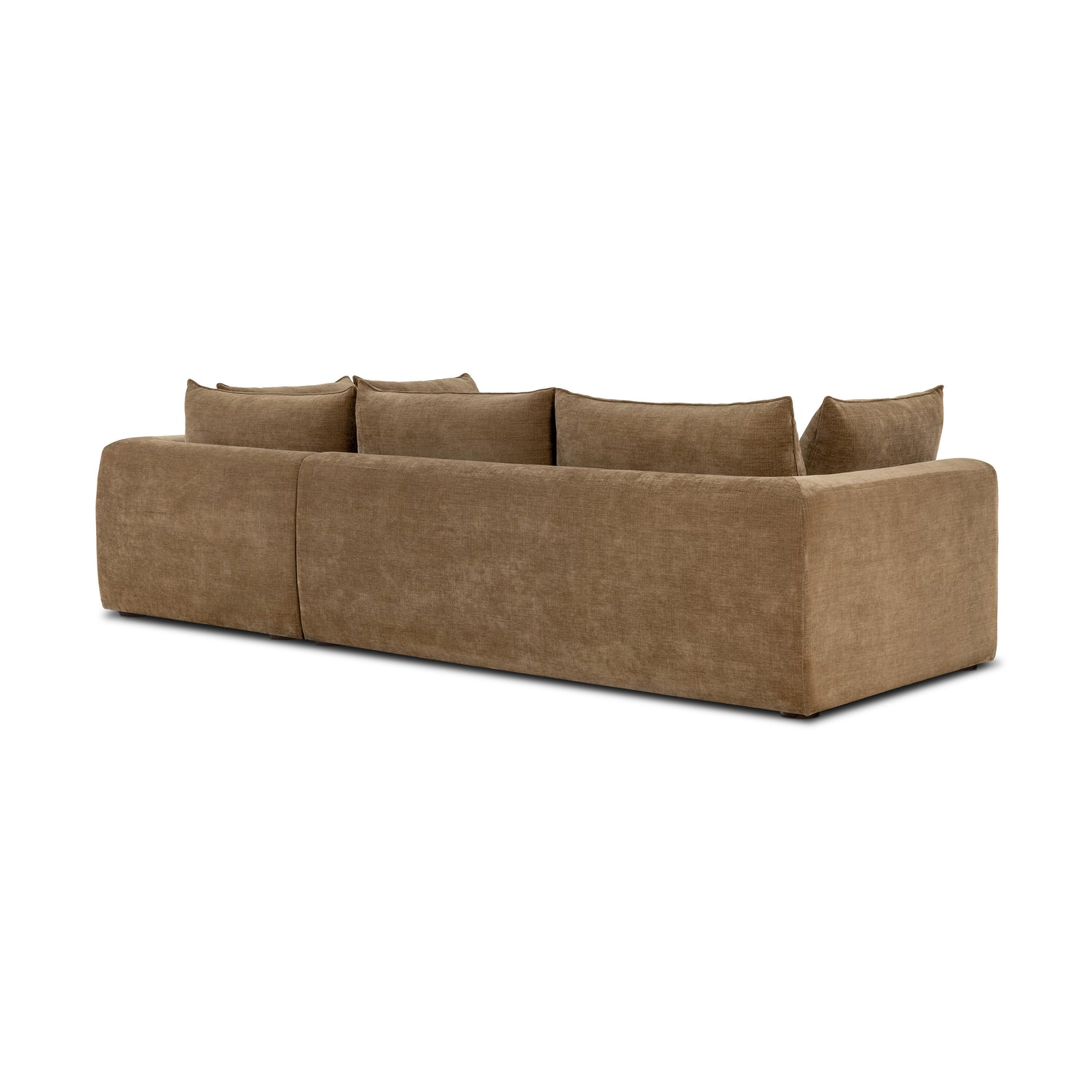 Marcel 122” Right-Facing Bumper Chaise Sectional | Tawny Brown 
