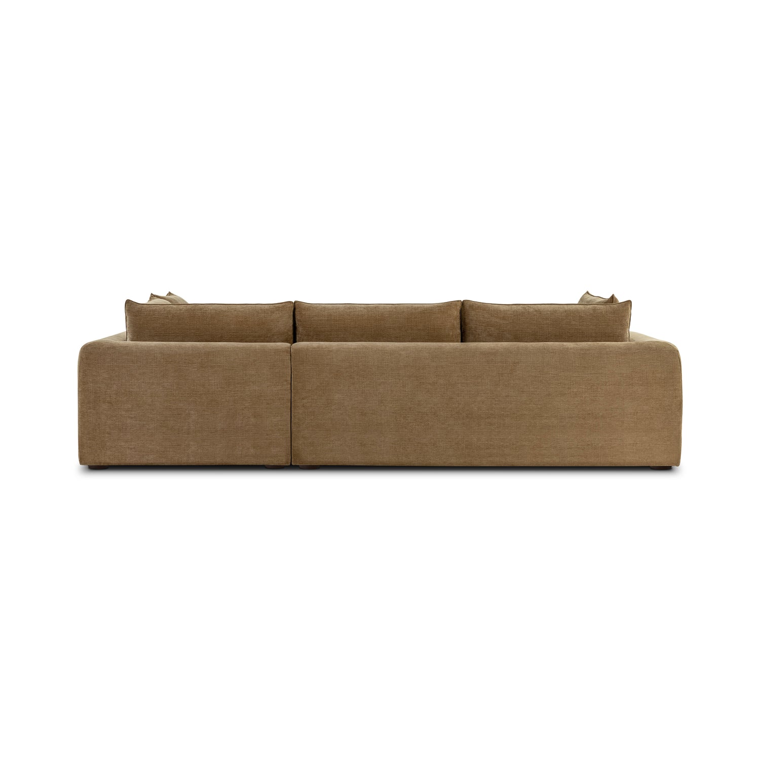 Marcel 122” Right-Facing Bumper Chaise Sectional | Tawny Brown 