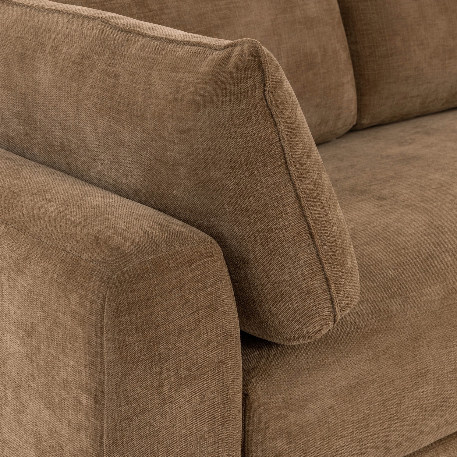 Marcel 122” Right-Facing Bumper Chaise Sectional | Tawny Brown 